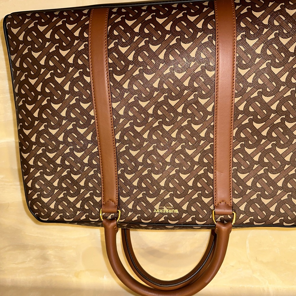 Brand New Burberry Laptop bag Brown Unisex - Picture 5 of 12